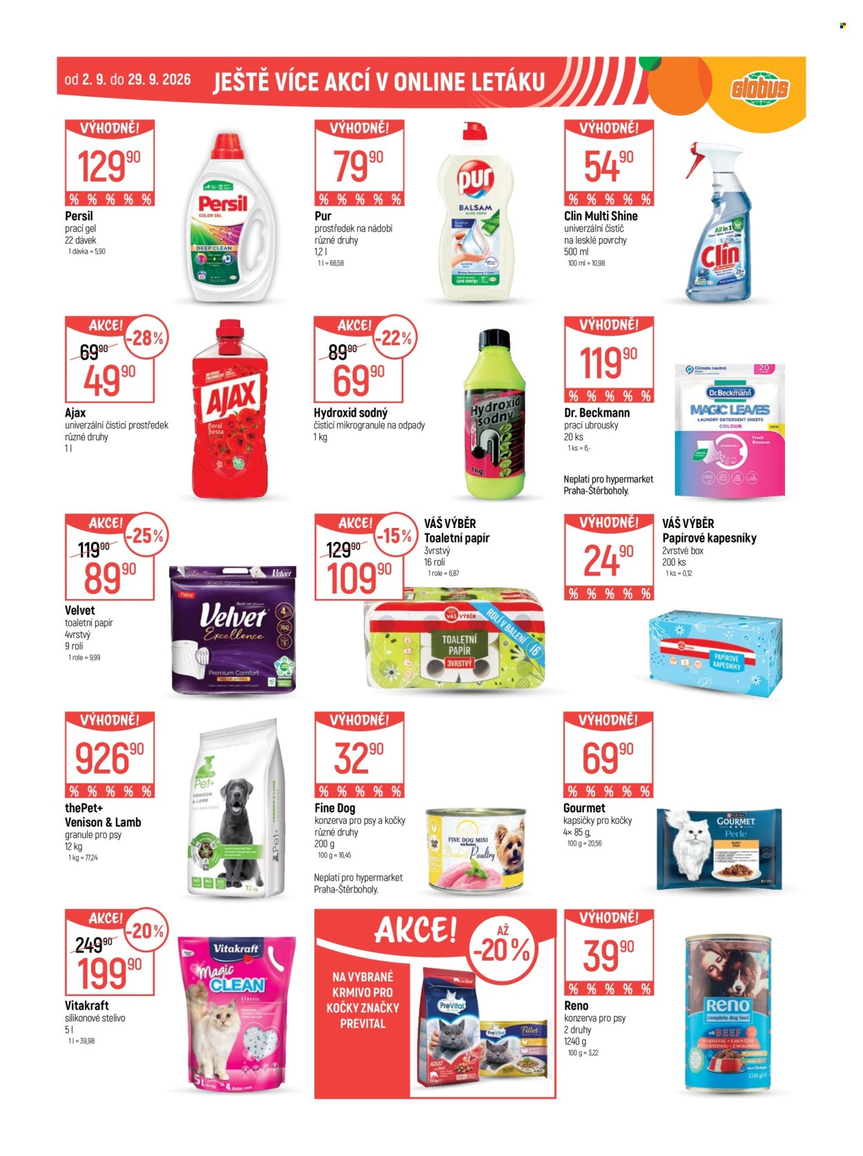 Leták Globus - 2. 9. 2026 - 8. 9. 2026. Strana 45