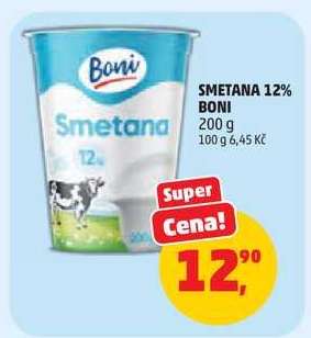SMETANA 12% BONI