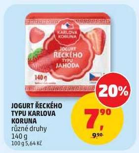 JOGURT ŘECKÉHO TYPU KARLOVA KORUNA