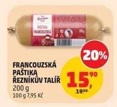 FRANCOUZSKÁ PAŠTIKA ŘEZNÍKŮV TALÍŘ