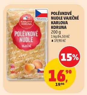 POLÉVKOVÉ NUDLE VAJEČNÉ KARLOVA KORUNA