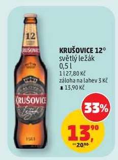 Krušovice 12 světlý ležák
