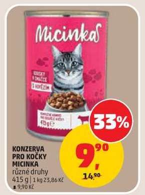 KONZERVA PRO KOČKY MICINKA