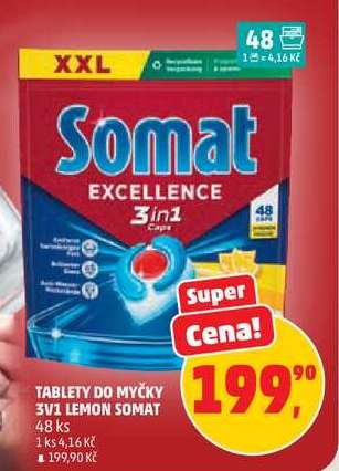 Tablety do myčky 3v1 Lemon Somat