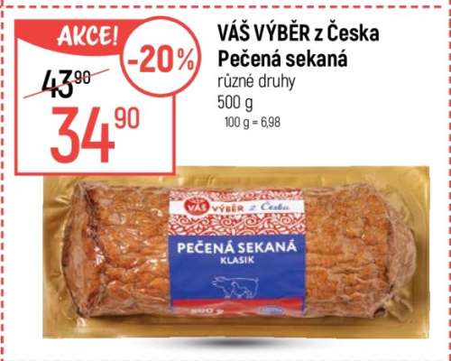 VÁŠ VÝBĚR z Česka Pečená sekaná