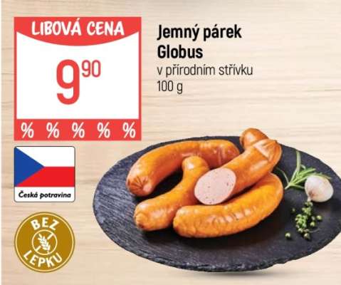 Jemný párek Globus