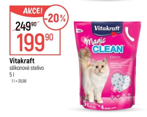Vitakraft silikonové stelivo 5 l