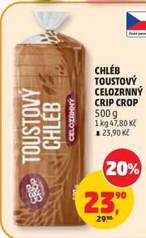 CHLÉB TOUSTOVÝ CELOZRNNÝ CRIP CROP