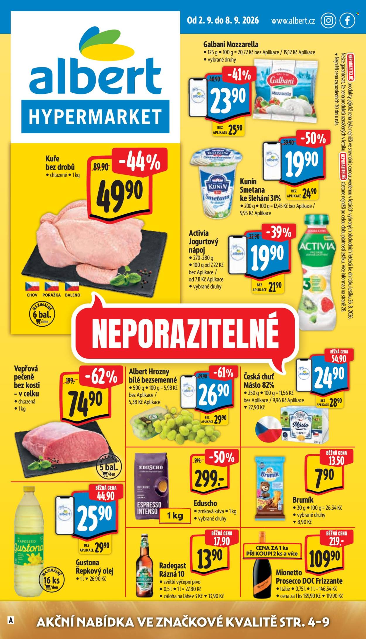 Leták Albert Hypermarket - 2. 9. 2026 - 8. 9. 2026. Strana 1