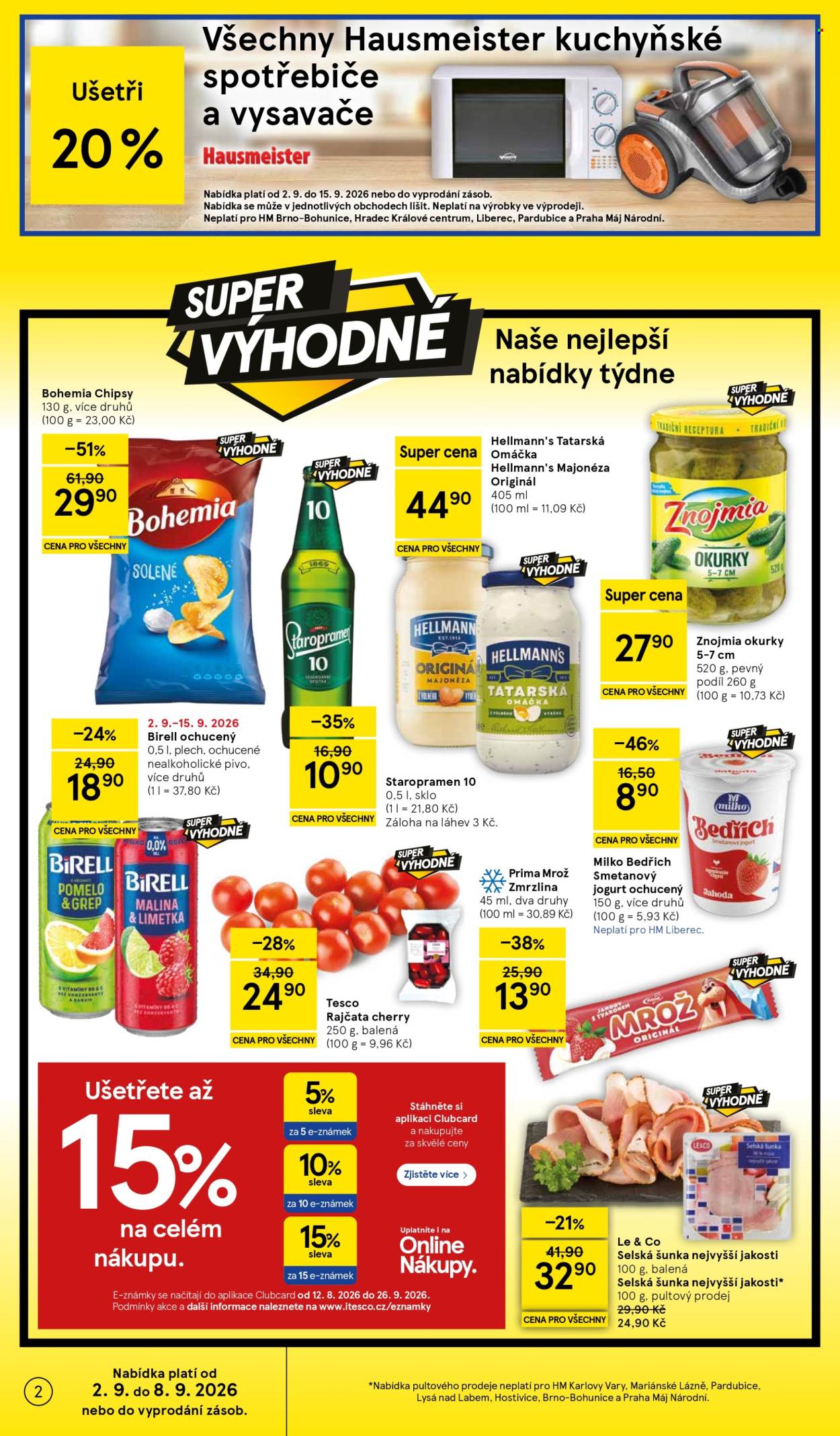 Leták TESCO - 2. 9. 2026 - 8. 9. 2026. Strana 2
