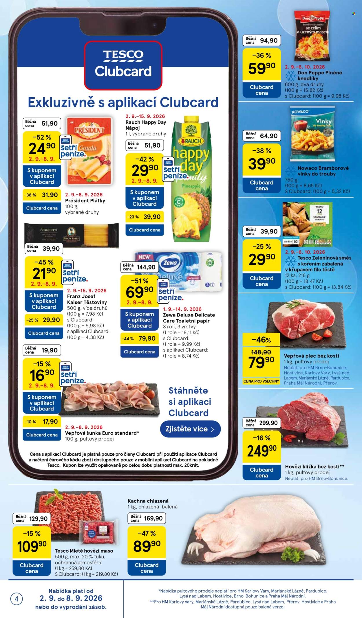 Leták TESCO - 2. 9. 2026 - 8. 9. 2026. Strana 4