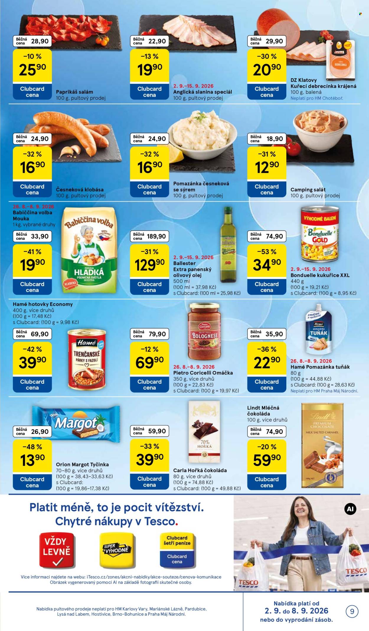 Leták TESCO - 2. 9. 2026 - 8. 9. 2026. Strana 9