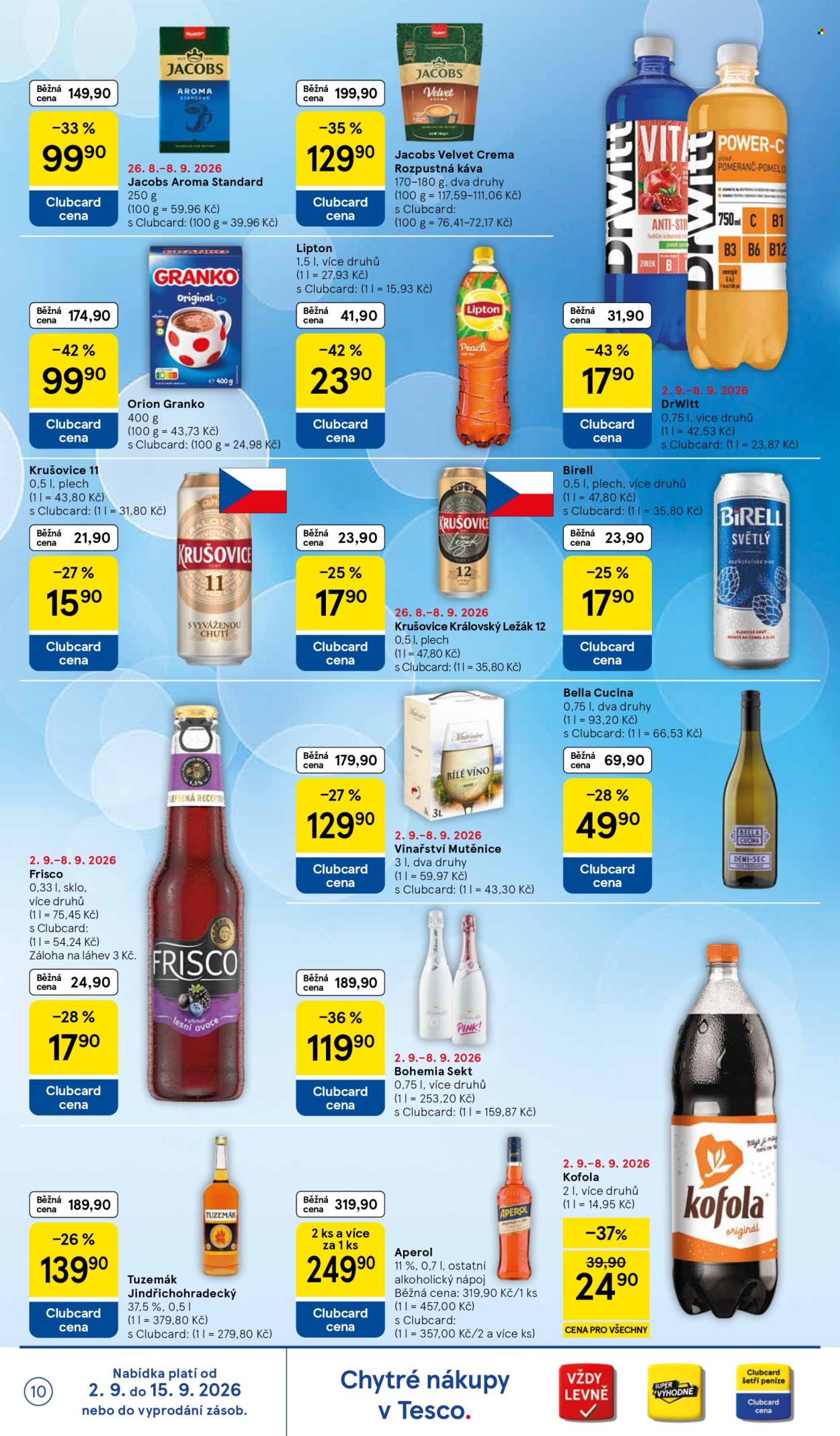 Leták TESCO - 2. 9. 2026 - 8. 9. 2026. Strana 10