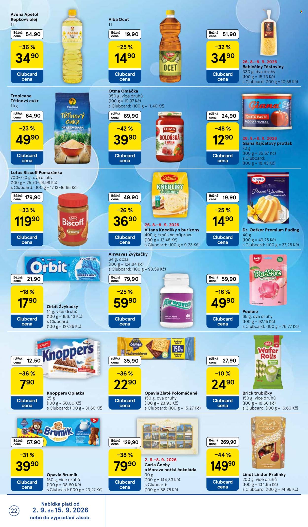 Leták TESCO - 2. 9. 2026 - 8. 9. 2026. Strana 22