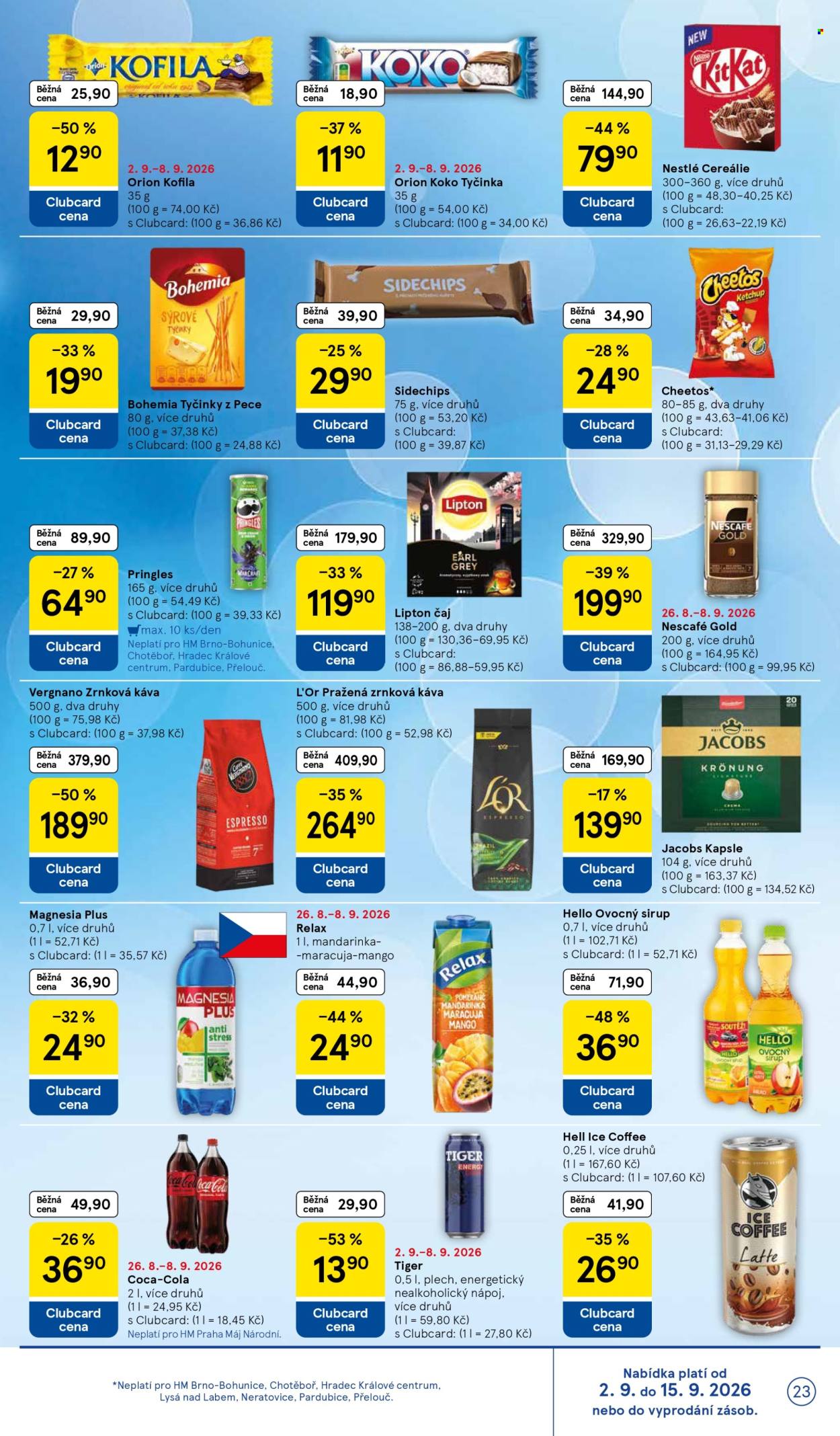Leták TESCO - 2. 9. 2026 - 8. 9. 2026. Strana 23