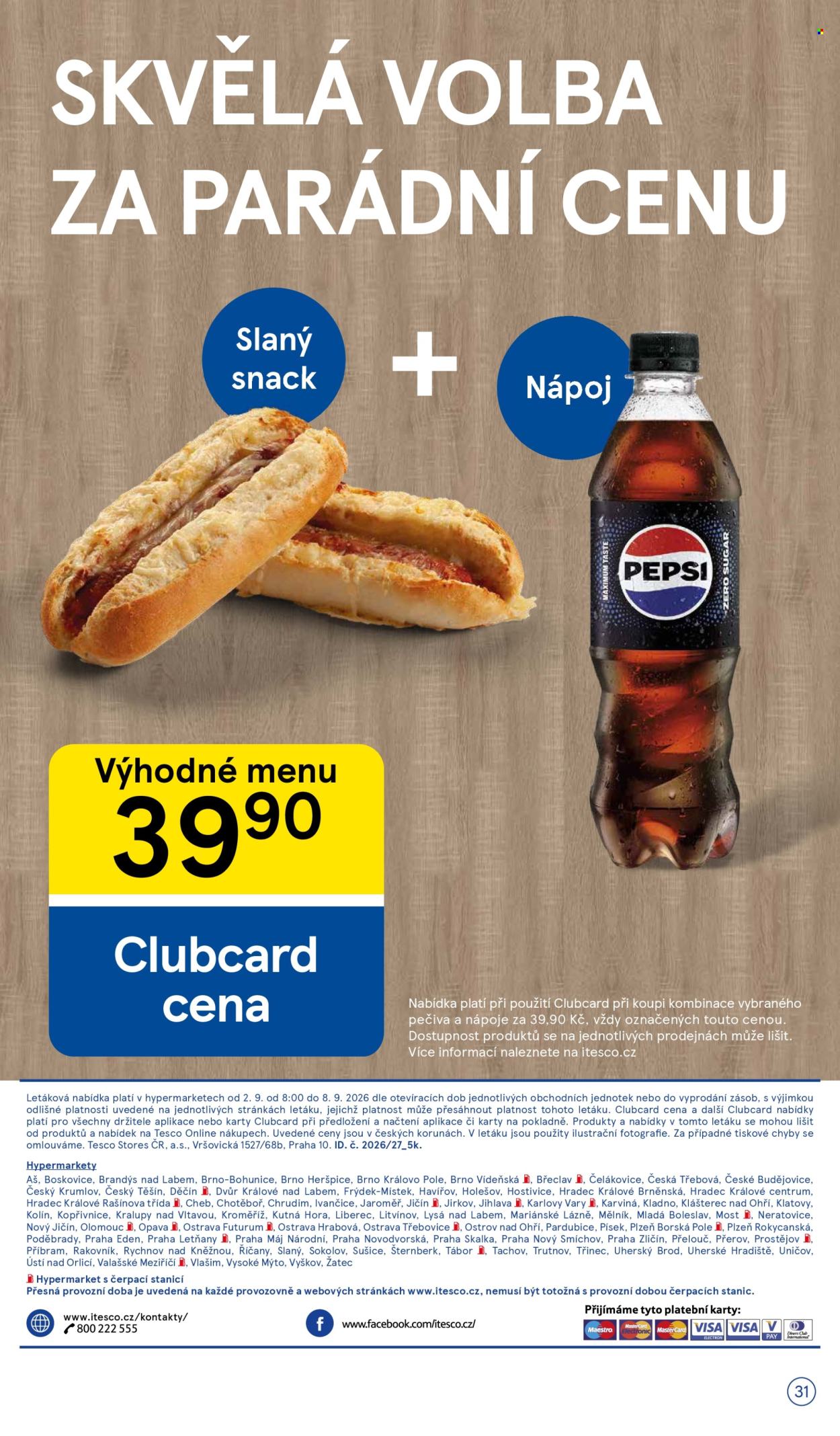 Leták TESCO - 2. 9. 2026 - 8. 9. 2026. Strana 31