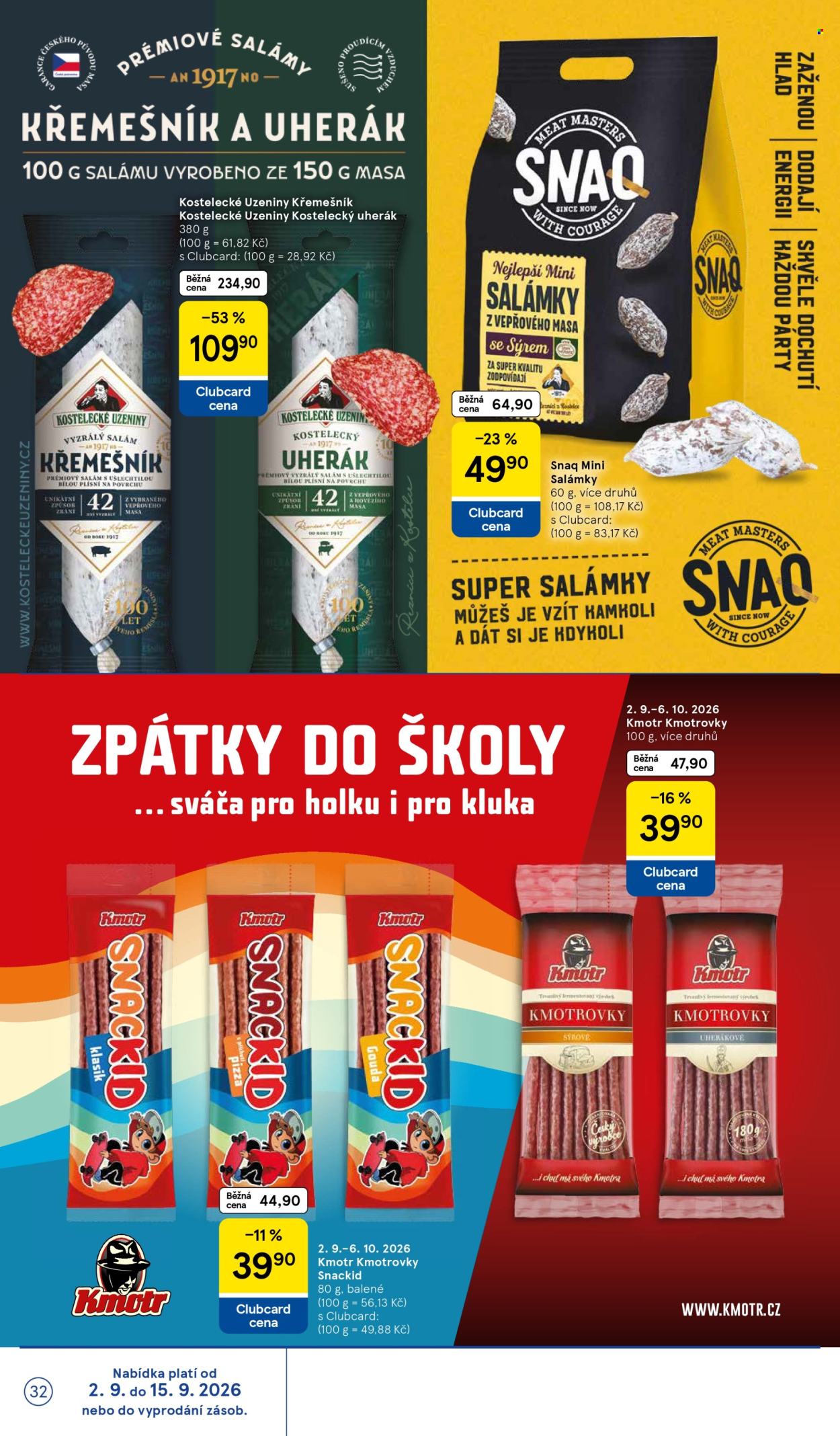 Leták TESCO - 2. 9. 2026 - 8. 9. 2026. Strana 32