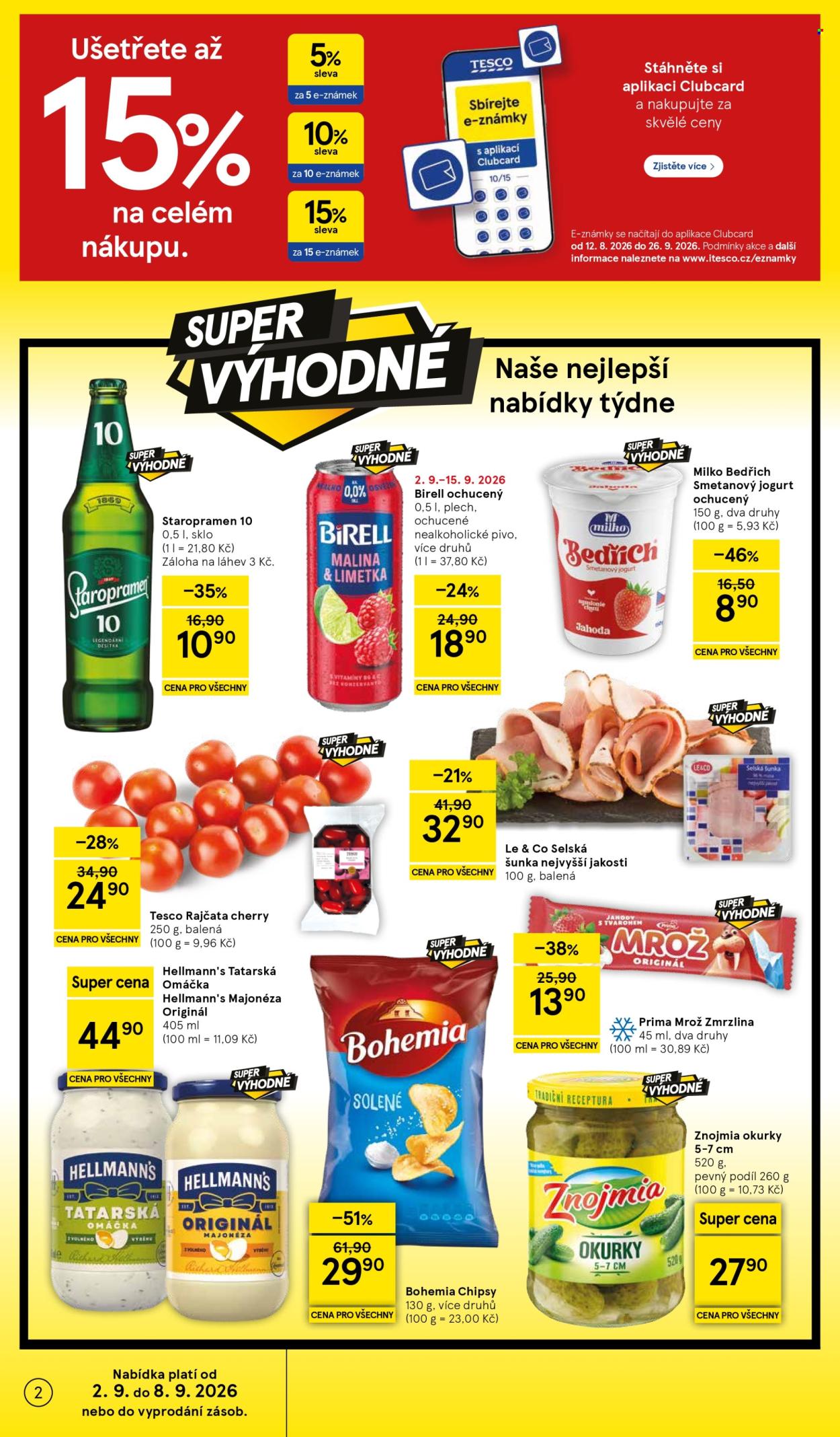 Leták TESCO supermarket - 2. 9. 2026 - 8. 9. 2026. Strana 2
