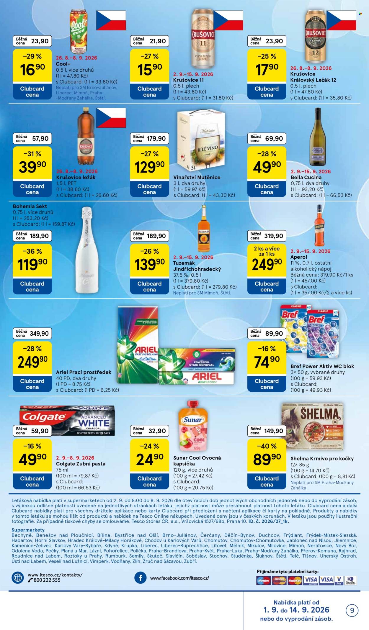 Leták TESCO supermarket - 2. 9. 2026 - 8. 9. 2026. Strana 9