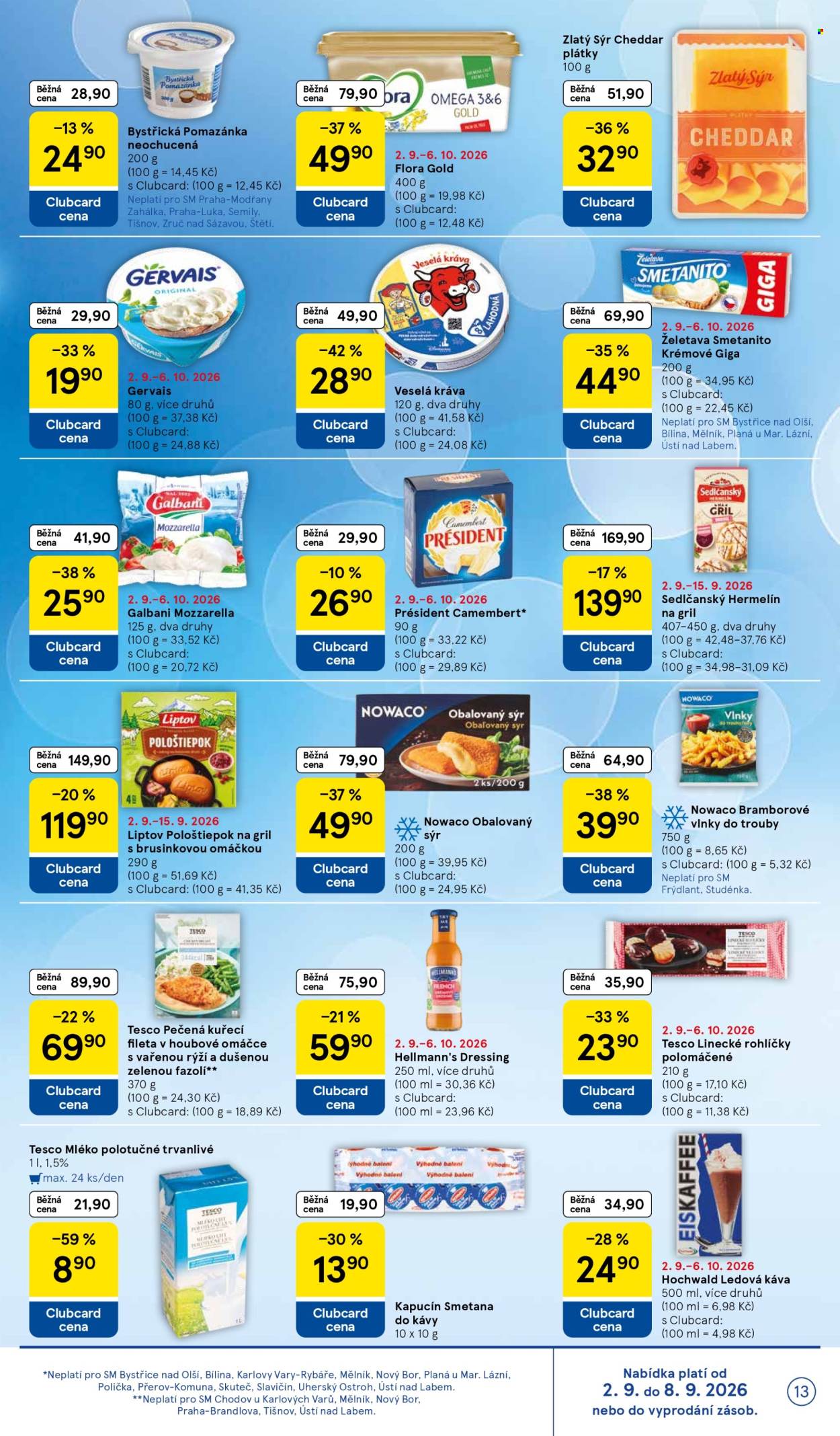 Leták TESCO supermarket - 2. 9. 2026 - 8. 9. 2026. Strana 13