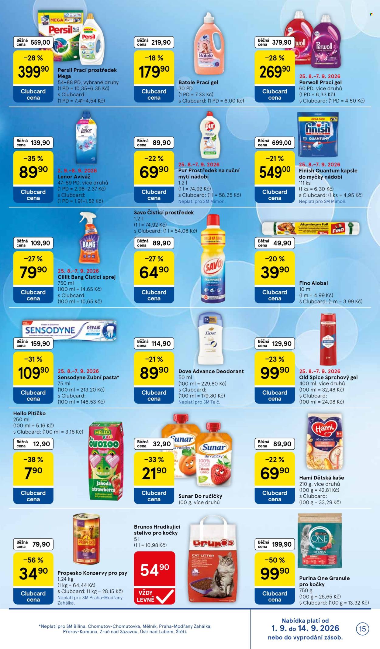 Leták TESCO supermarket - 2. 9. 2026 - 8. 9. 2026. Strana 15
