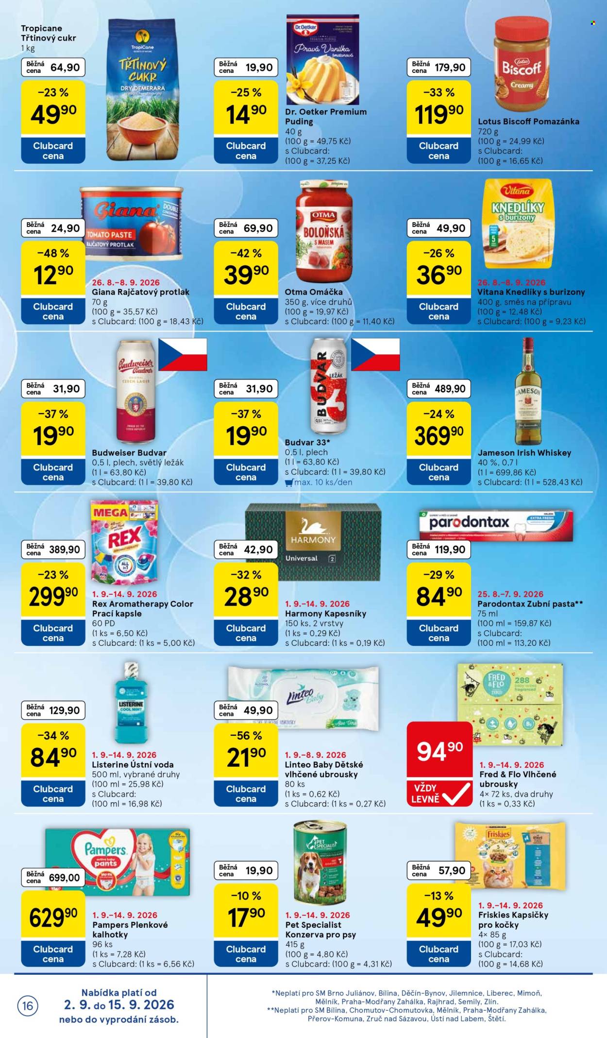 Leták TESCO supermarket - 2. 9. 2026 - 8. 9. 2026. Strana 16
