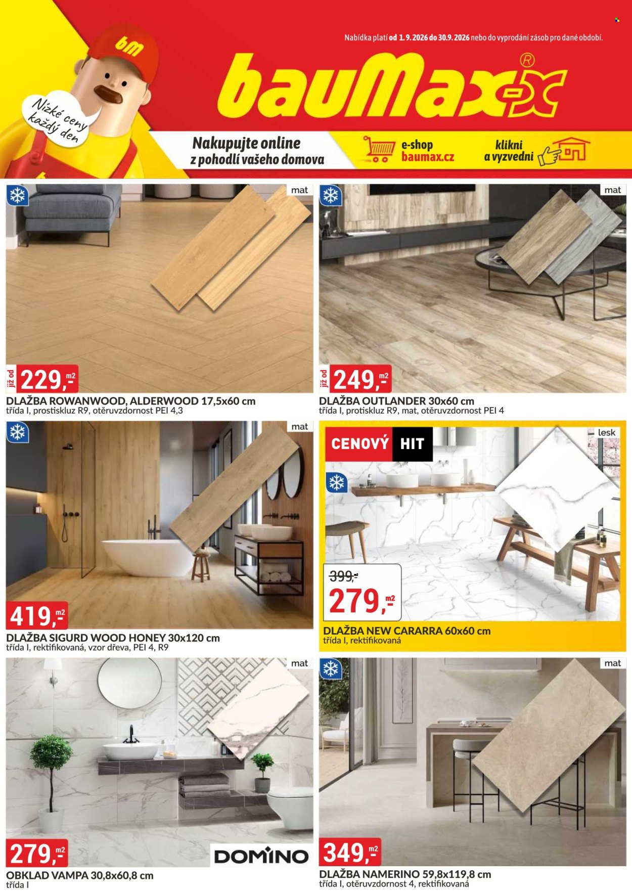 Leták Baumax - 1. 9. 2026 - 30. 9. 2026. Strana 1