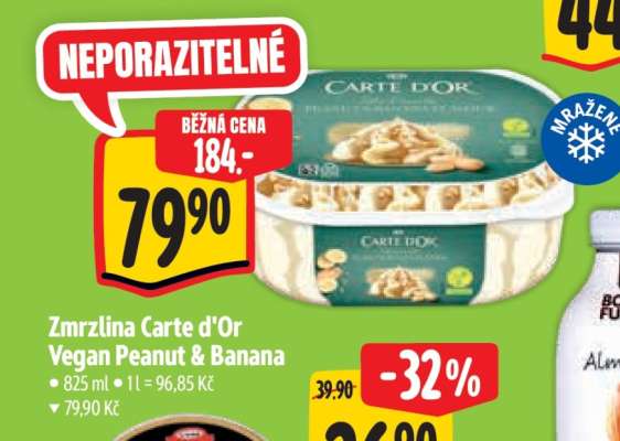 Zmrzlina Carte d'Or Vegan Peanut & Banana