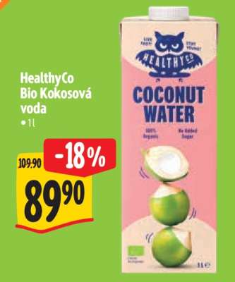 HealthyCo Bio Kokosová voda