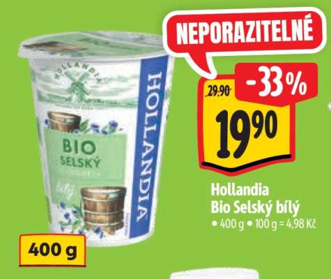 Hollandia Bio Selský bílý