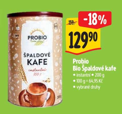 Probio Bio Špaldové kafe