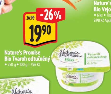 Nature’s Promise Bio Tvaroh odtučněný