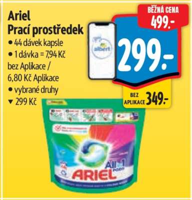 Ariel prací prostředek