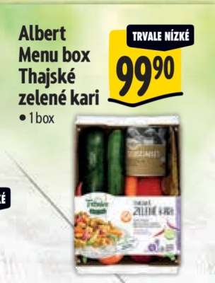 Albert Menu box Thajské zelené kari