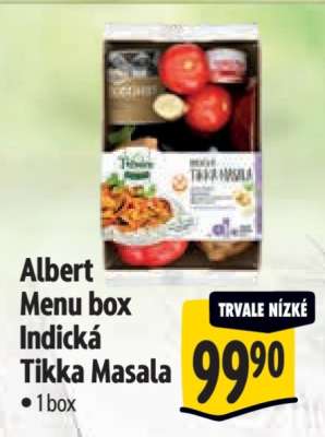 Albert Menu box Indická Tikka Masala