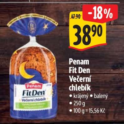 Penam Fit den VEČERNÍ CHLEBÍK