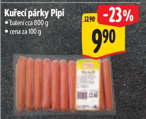 Kuřecí párky Pipi
