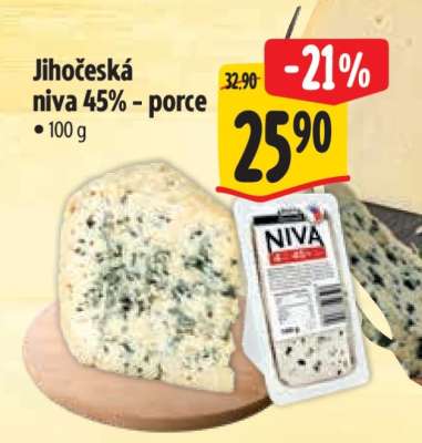 Jihočeská niva 45% porce