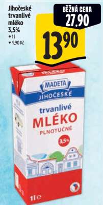 Jihočeské Trvanlivé mléko 3,5%
