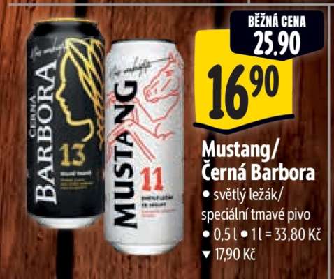 Mustang Černá Barbora