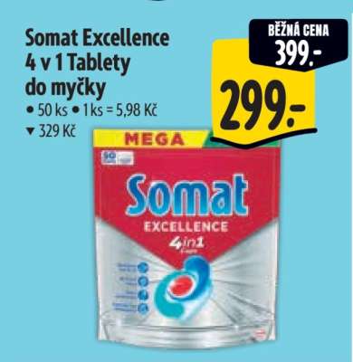 Somat Excellence 4 v 1 Tablety do myčky