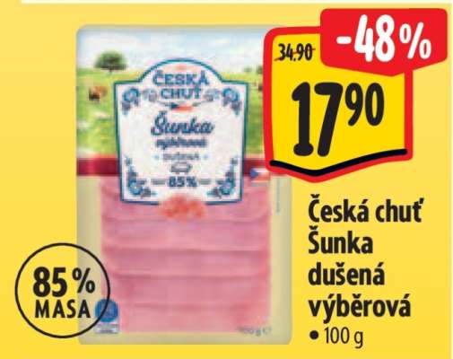 Česká chuť Šunka dušená výběrová