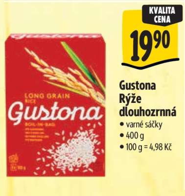 Gustona Rýže dlouhozrnná