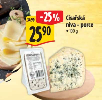 Císařská niva porce