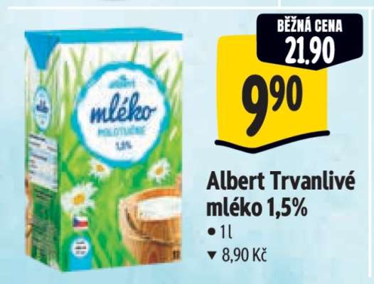 Albert Trvanlivé mléko 1,5