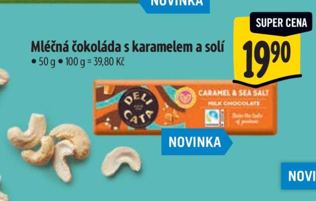 Mléčná čokoláda s karamelem a solí