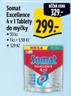 Somat Excellence 4 v 1 Tablety do myčky