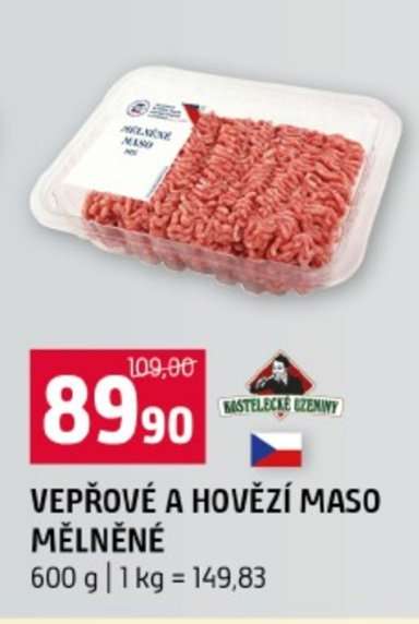 Vepřové a hovězí maso mleté