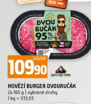 Hovězí burger dvouručák