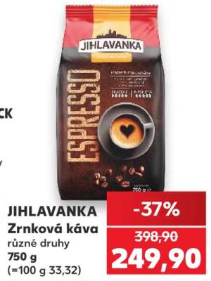 JIHLAVANKA Zrnková káva